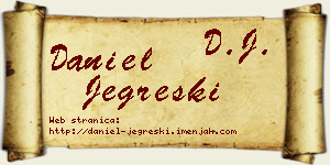 Daniel Jegreški vizit kartica